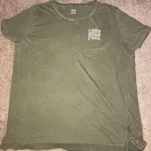 Army green Pink shirt